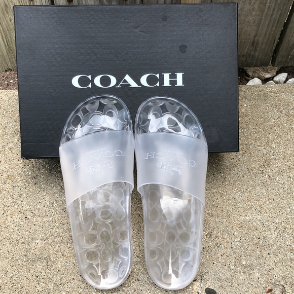 Coach Shoes Coach Ulyssa Clear Jelly Rubber Slides Poshmark